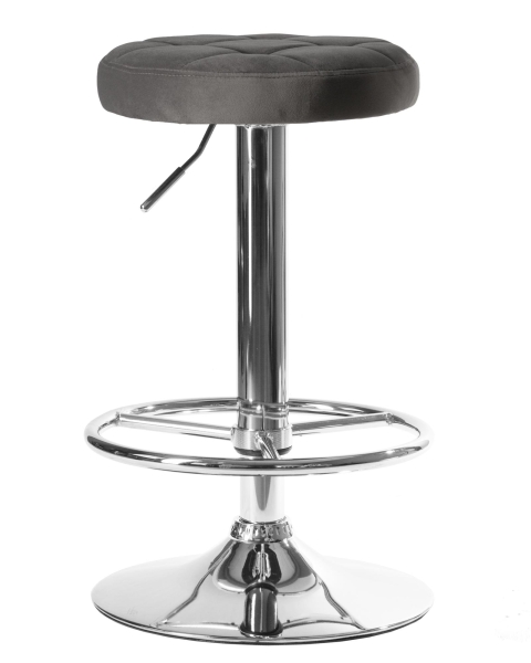 Набор 2 шт Табурет барный BRUNO, серый велюр (MJ9-75)