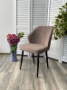 Стул VENA цвет B5 капучино, велюр, черный каркас