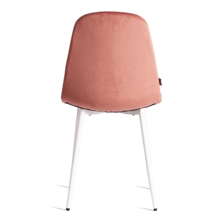 Стул BREEZE (mod. JSC-58) велюр и металл, красный и белый