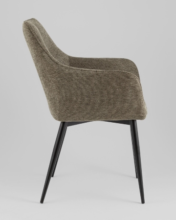 Стул обеденный Lynet рогожка серо-зеленый