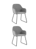 Стул Чак серый 2 шт.