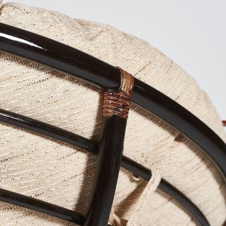 Кресло-качалка "PAPASAN" w 23 и 01 B с подушкой, античный черно-коричневый