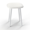 Табурет-2 экокожа белая матовая/белый