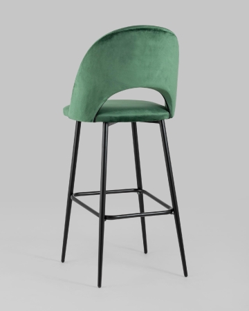 Стул барный Меган велюр зеленый 2 шт.
