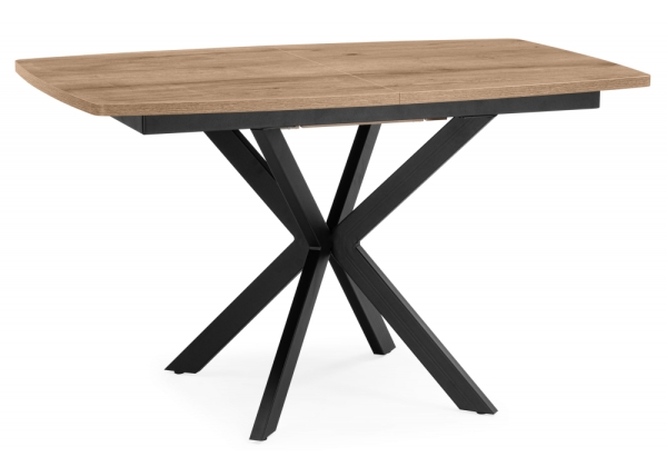 Стол деревянный Палу 130(170)х80 дуб веллингтон, черный