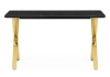 Керамический стол Селена 3 140х80 черный мрамор, золото