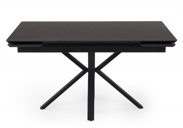 Керамический стол Старлайт 120 (180) х 80 shakespeare black, черный