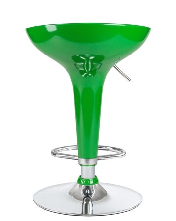 Стул барный BOMBA зеленый металлик