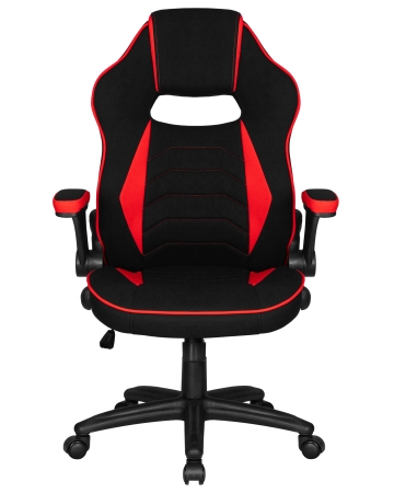 Кресло игровое RICK черно-красная ткань