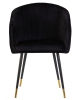 Стул обеденный MARY черный велюр 1922-21