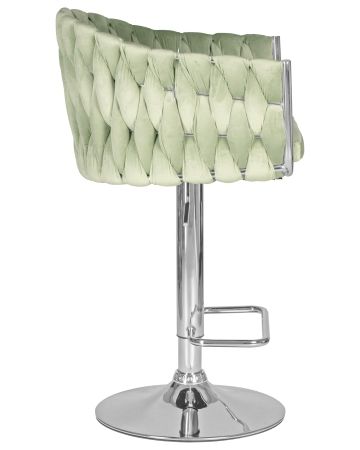 Стул барный MARCEL пудрово-мятный велюр MJ9-87
