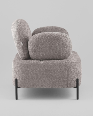 Кресло Кэнди ткань букле светло-серый