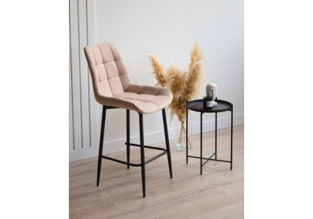 Барный стул Челси бежевый (zd 210), черный