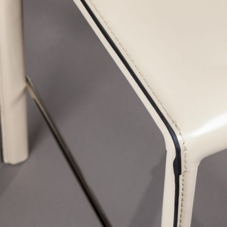 Полубарный стул Barrie кожа бежевый