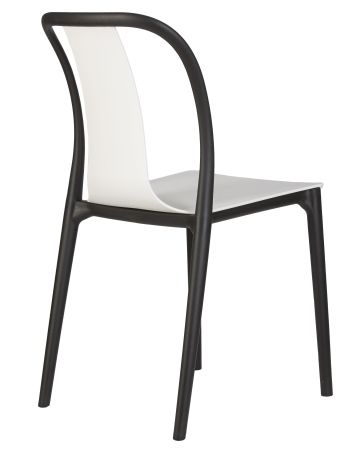Стул обеденный ADAM черный, белый
