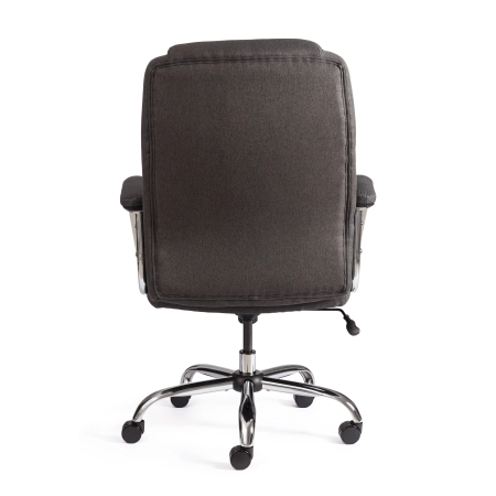 Кресло Appolon серый, ткань и металл, мягкое сиденье, с подлокотниками