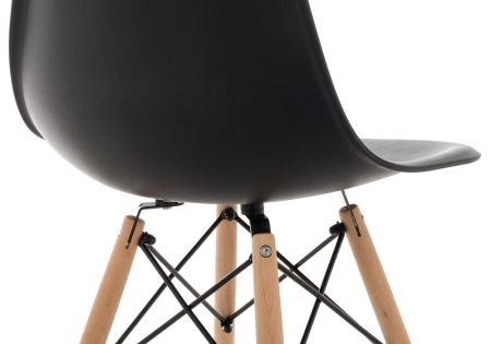 Стул деревянный Eames PC-015 черный