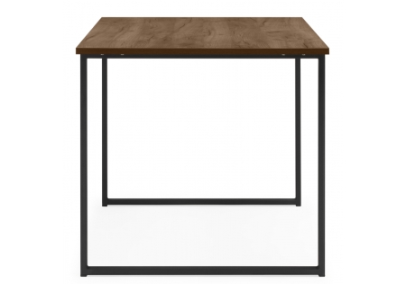 Стол деревянный Лиман 117 х 77 дуб крафт табачный, черный матовый