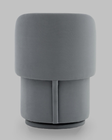 Пуф-трансформер Таунсвилл вращающийся с ящиком велюр серый