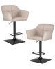 Набор 2 шт Стул барный RALF, бежевый твид (LEO26)