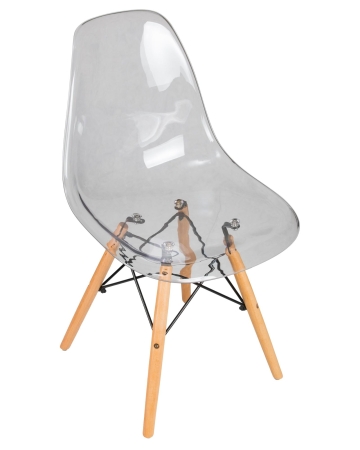 Набор 4 шт Стул обеденный DSW CASPER, ножки светлый бук прозрачный