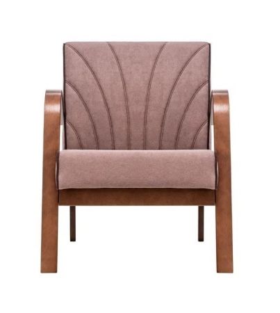 Кресло Шелл орех антик, ткань Antonio Desert, кант Antonio Bitter