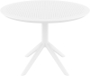 Стол пластиковый Siesta Contract Sky Table Ø105 белый