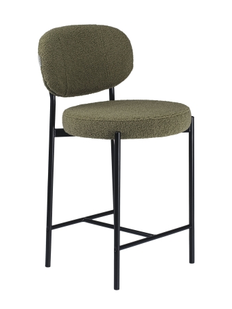 Стул полубарный MASO экомех зеленый HUSH 617