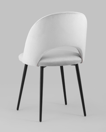 Стул Меган велюр светло-серый