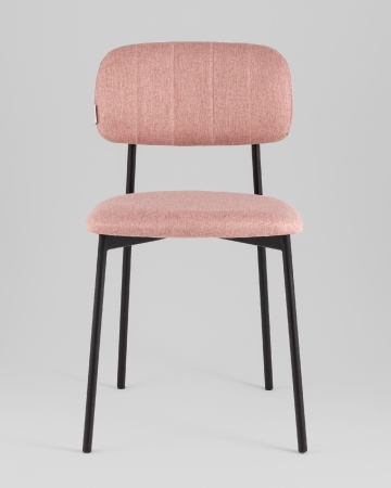 Стул Майло рогожка розовый