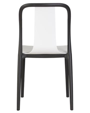 Набор 4 шт Стул обеденный ADAM, черный и белый