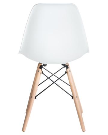 Набор 4 шт Стул обеденный DSW, ножки светлый бук белый (W-02)