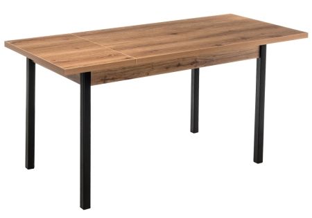 Деревянный стол Оригон дуб горный, черный матовый