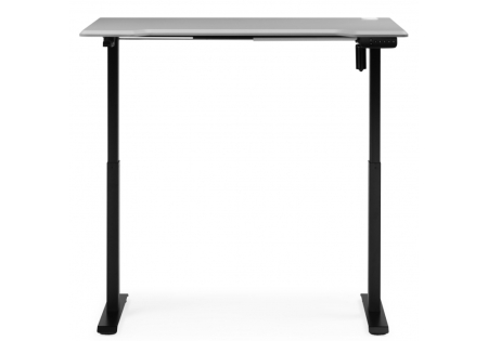 Компьютерный стол Маркос 120х75 светло-серый, черный