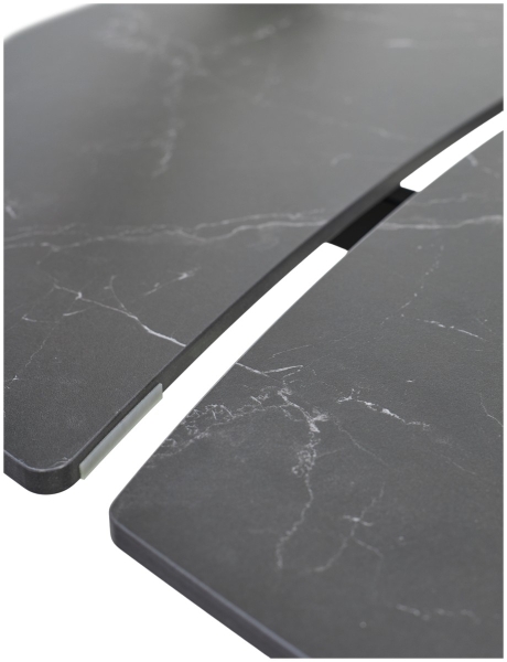 Стол BALDE 140 MATT BLACK MARBLE SOLID CERAMIC, BLACK