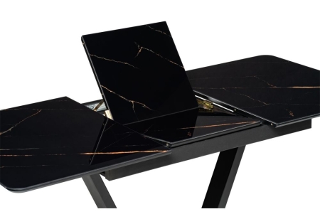 Стеклянный стол Бугун обсидиан, черный