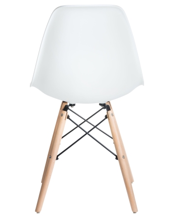 Стул обеденный DSW ножки светлый бук, белый W-02