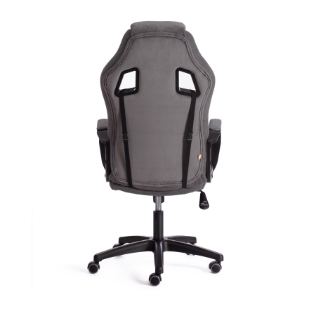 Кресло DRIVER (22) флок и ткань, серый
