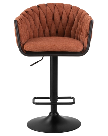 Стул барный LEON оранжевая ткань LAR 275-27