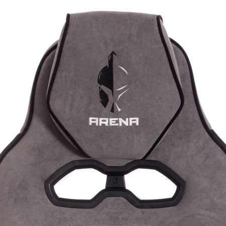 Кресло ARENA флок, серый и черный