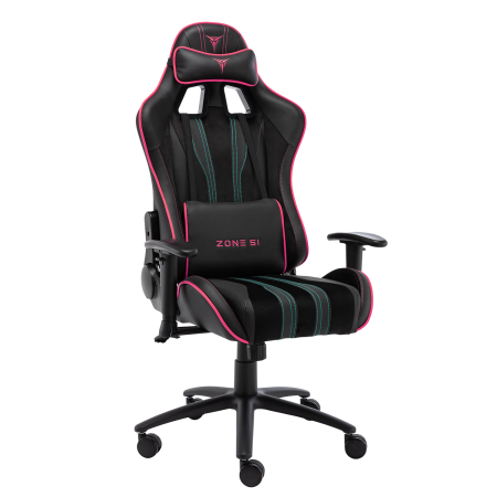 Кресло компьютерное игровое ZONE 51 GRAVITY черный-розовый