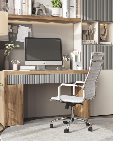 Кресло руководителя City TopChairs белое