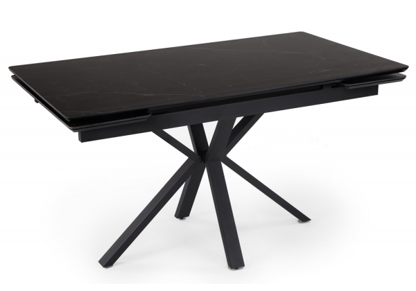 Керамический стол Старлайт 140 (200) х 80 shakespeare black, черный