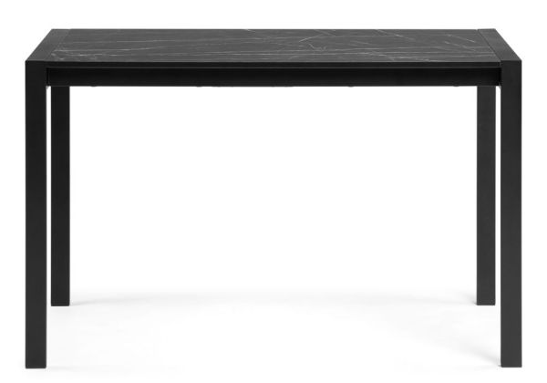 Стол деревянный Центавр мрамор черный матовый