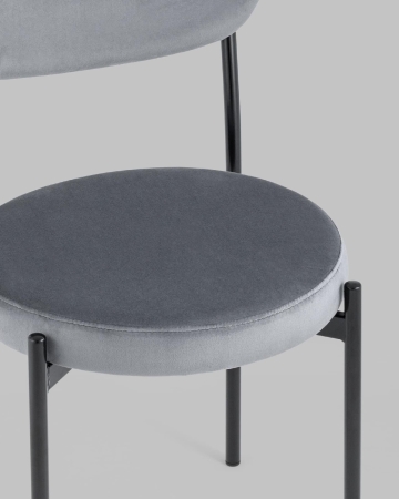 Стул Бриф NEW велюр серый 4 шт