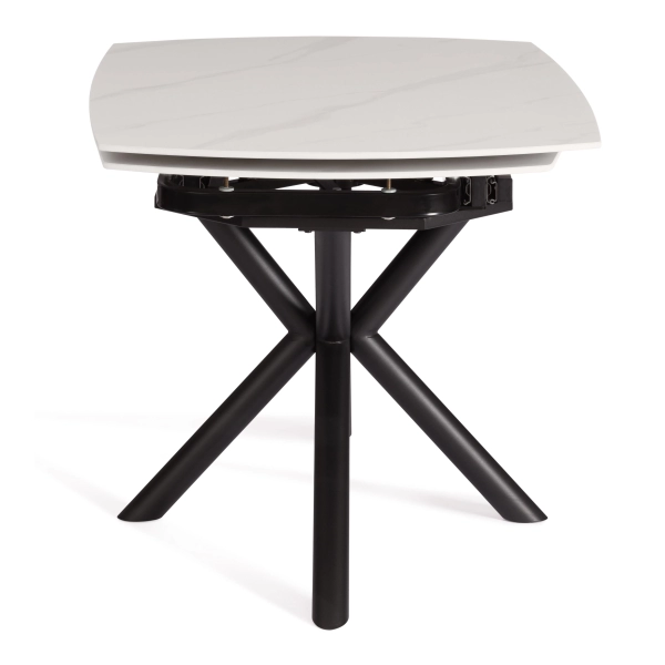 Стол обеденный Winston белый, металл и керамика, прямоугольная столешница