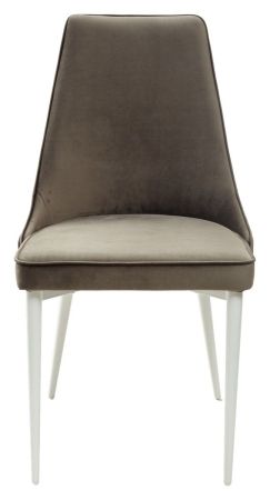 Стул NEPAL-P графит #14 велюр, белый каркас Стул NEPAL-P графит #14 велюр, белый каркас