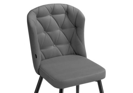 Стул Алиссум велюр velutto 12, черный Стул Алиссум велюр velutto 12, черный