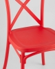 Стул Кроссбэк пластиковый красный