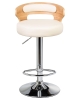 Набор 2 шт Стул барный FRED, натуральное дерево, кремовый